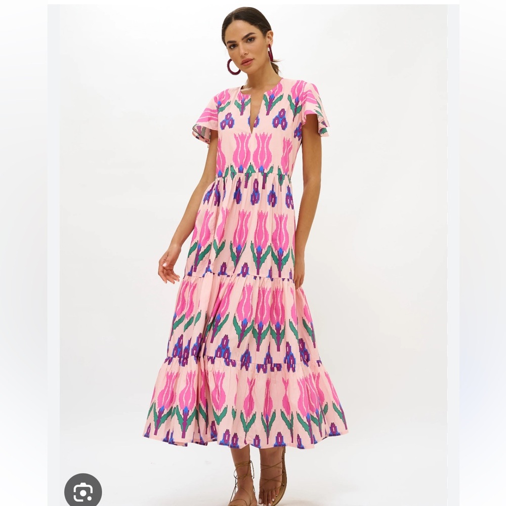 OLIPHANT Sumba Maxi Dress In Pink
